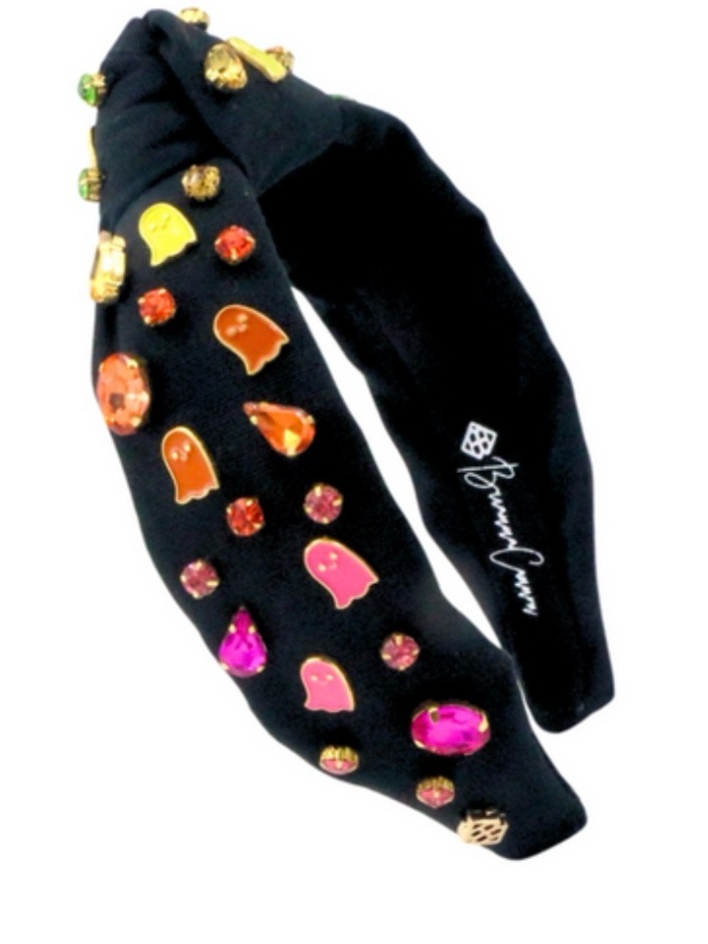 Like New Brianna Cannon Ghost Embellished Embellished Headband Black Multicolor